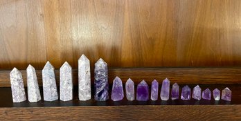 Lepidolite & Amethyst Towers