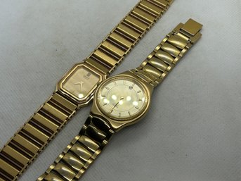 Pair Of Vintage SEIKO MEN'S DRESS WATCHES- 9020-5649 And 5Y39-7070