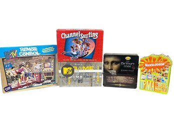 Super Fun Pop Culture Board Games Includes MTV Remote Control, MTV The Game, Channel Surfing, Nickelodeon