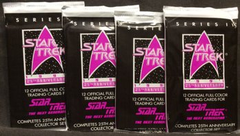 (5) 1991 Star Trek The Next Generation Series II Sealed Packs - M