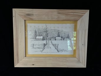 The Freeman Farm- Old Sturbridge Village Framed Art