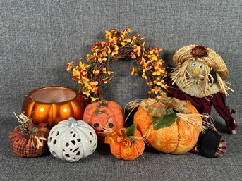 An Assortment Of Fall Decorations