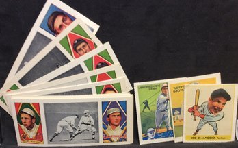 Lot Of Assorted Retro Baseball Cards - Joe DiMaggio - Ty Cobb & More - M