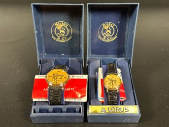 Collectible Vintage Disney MGM Studios Wristwatches, His & Hers, New/Old Stock, Circa 1987