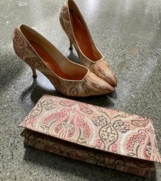 Vintage Di Orsini Pumps And Matching Clutch