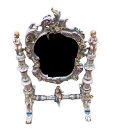 Antique Dresden Dressing Table Mirror