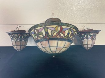 Set Of Tiffany Style Lamp Fixtures