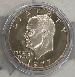 Eisenhower Silver Dollar 1977