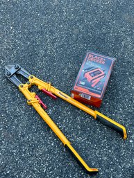 Power Grip, 24' Bolt Cutter And Battery Charger