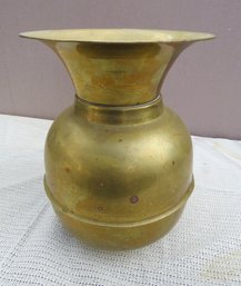 Vintage Brass Spittoon Or Vase