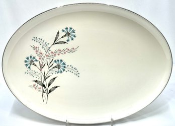Vintage MCM 13' Oval Serving Platter By Taylor Smith And Taylor