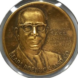 Sears Roebuck And Company Crowdus Baker 40 Years Of Distinguished Service Coin