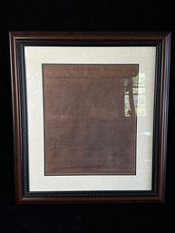 In Congress Framed Print