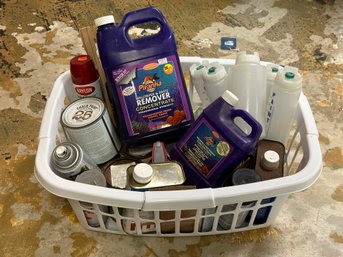 Box Lot: Paint Cans, Spray Paints & More