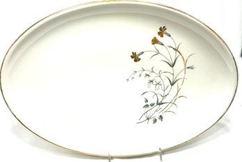 Vintage Large Celeste Oval Serving Platter By Furstenberg