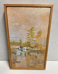 Adirondack NY  Artist Anne Diggory Painting Of  Barnum  Brook Saratoga Springs New York