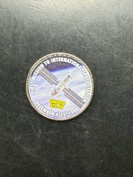 2019 Colorized Kennedy Half Dollar First Mission The International Space Station