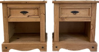 Solid Pine Pier 1 Rio Grande Collection Nightstands- A Pair