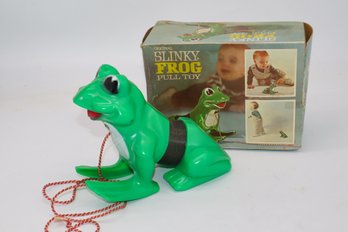 Original Slinky Frog Pull Toy In Original Box