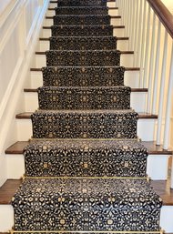 A Stark Wool Stair Runner In A William Morris Type Pattern