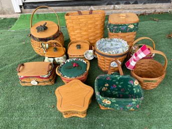 Collection Of 12 Smaller Longaberger Baskets.(6)