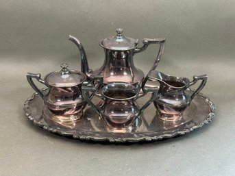 A Vintage Silver Plate Tea Set
