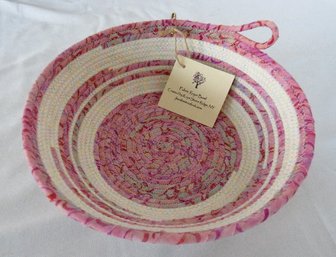 A Hand Crafted Fabric Rope Bowl  - Stoneridge, New York