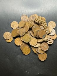 100 1940's, 1950'S Wheat Pennies