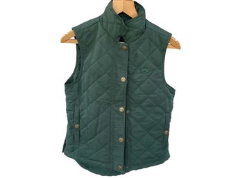 Riding Sport Equestrian Wear Brand Quilted Hunter Green Vest. Womens Size Small (S)