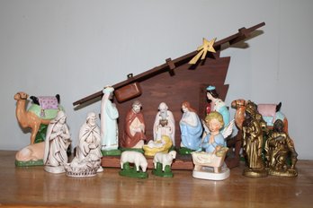 Porcelain Nativity Sets - Mixed Incomplete Sets