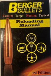 Berger Bullets Reloading Manual 1st Edition