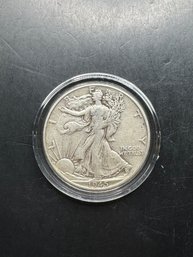 1945 Walking Liberty Silver Half Dollar