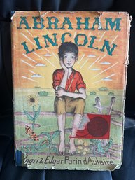 Vintage 1939 Ingri And Edgar Parin D'Aulaire Abraham Lincoln Children's Book