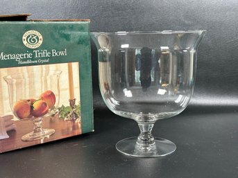 A Menagerie Trifle Bowl In Handblown Crystal With Box