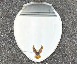A Vintage Shield Form Mirror