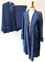 Vintage Silk Pajamas And A Robe By B. Altman's