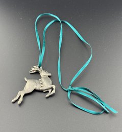 10' Pewter Reindeer Necklace