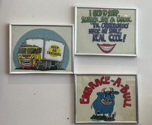 A Set Of Three Framed Orthodontics Poster By Art-0-Dontics