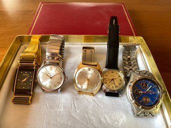 5 Gentlemens Watches Automatic 2 Caravelle 1 Paul Poiret 2 Need Battery Swiss Repops Copies  Rado Breitling