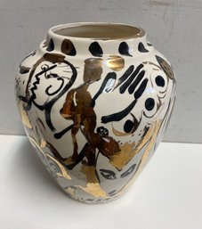 MCM Pottery 1986 Jonathan Nash Glynn   Titled Tiger Lily Artist Signed And Dated  86  Inside .