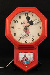 Vintage 1960s Mickey Mouse Productions Working Wall Clock Welby By Elgin