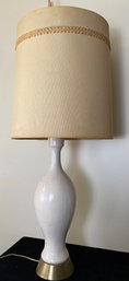 White And Brass Table Lamp
