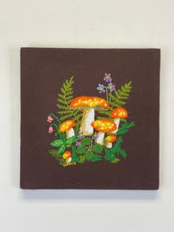 Vintage Mushroom Needlepoint By Tarolls