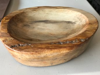 Petrified Wood Bowl, 6 LB 2 Oz, 8 Inch Diameter