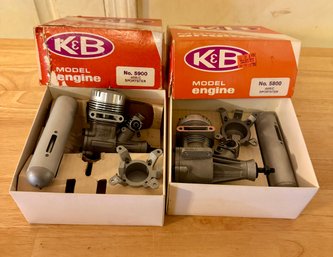 Pair Of K&B RC Engines - Marked 45 & 65