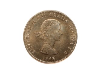 1965 Elizabeth II Commemorative Crown Winston Churchill