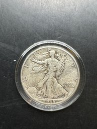 1945 Walking Liberty Silver Half Dollar