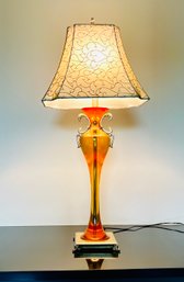 Amber Acrylic Lamp