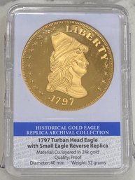 1797 Turban Head Eagle With Small Eagle Reverse Replica