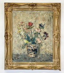 Signed Luciano Albertini Still Life Floral Painting